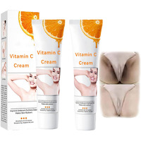 Body Cream For Intimate Areas And Bikini Area, Quick Results Vitamin C Skin Care Cream For Underarm, Neck, Armpit, Elbow, Knees, Private Area And Inner Thigh, 1.8 Fl.Oz (2 Pcs)