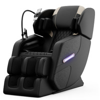 Massage Chair Full Body, Zero Gravity Massage Chair With Auto Modes, Airbag Massage, 6 Fix Point Rollers, Foot Massage, Heating, Touch Screen Controller, Home Relaxation Recliner With Massage, Black-2