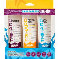 Trihard Kids Swim Care Kit | 3-In-1 Chlorine Removal Shampoo, Conditioner & Body Wash | Derma-Approved, Vegan, Child-Safe Post-Swim Essentials