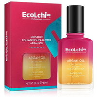 Ecolchipro Ecolchi Argan Hair Oil Hair Serum Cold Pressed Weightless Vitamin E Argan Oil Hair Treatment For Dry Damaged Hair Body Skin 60Ml