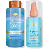 Tree Hut Ocean Glow Hydrating Foaming Gel Body Wash, 18 Fl Oz Ocean Glow Hydrating Fragrance Mist, 5.2 Fl Oz