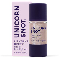 Unicorn Snot Liquid Highlighter Lightning Drops: Buildable Highlighter Makeup For Face And Body - Collarbone, Cheekbones, Brows - Liquid Illuminator For Spotlights, Cruelty-Free (Aqua Rose/Nymph)