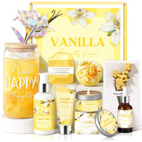 Birthday Gifts For Women, Relaxing Spa Gift Baskets For Women, Warm Vanilla Self Care Package Gifts, Mother's Day Bath And Body Inspirational Gift Set For Mom, Her, Wife, Best Friend, Sister, Coworker
