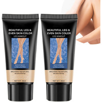 Dulele Leg And Body Makeup Foundation, Waterproof Leg & Body Tattoo Scar Cover Up, Body Coverage Tattoo Concealer, No Transfer, Covers Varicose Veins For All Skin Tones (Medium Glow, M)