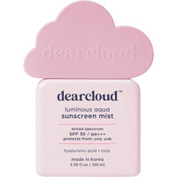 Dearcloud Luminous Aqua Sun Mist Spf 30 - Cica & Hyaluronic Acid - Korean Sunscreen - Spray Sunscreen For Face & Body (3.38 Fl Oz)