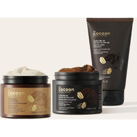 Cocoon Dak Lak Face Polish, Body Polish & Body Butter Combo. 100% Vegan Exfoliating Scrub For Smooth & Glowing Skins | Reduce Stretch Marks, Acne & Cellulite | Gift For Coffee Lovers (6.76 Fl Oz Each)