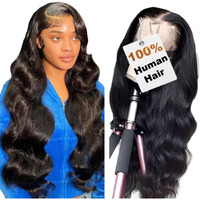 200% Density 13X6 Body Wave Wig, 100% Human Hair, [2-Year Life], Skinlike Hd Lace Front Wigs Human Hair Pre Plucked, Free Part With Baby Hair, [0.1Mm Ultra-Thin Hd Lace], 26 Inch