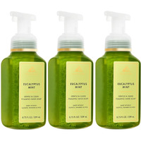 Bath And Body Fresh And Bright Hand Soaps - Set Of 3 Gentle Foaming/Gel Soaps (Eucalyptus Mint)
