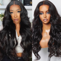 Wear And Go Glueless Wigs Human Hair Pre Plucked Pre Cut 5X5 Hd Lace Closure Wig Upgraded Transparent Body Wave Lace Front Wigs For Black Women With Natural Hairline 180 Density 28 Inch