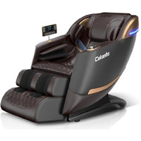 Culanta Massage Chair Full Body, Zero Gravity Sl-Track Shiatsu Massage Recliner Chair With Body Scan, Airbags, Foot Rollers, Deep Yoga Stretch, Heating (U1-Brown)