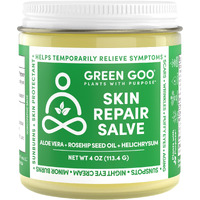 Green Goo Skin Repair Healing Salve, Natural Body & Face Moisturizer With Aloe Vera, Improves Skin's Appearance, Great For Scarring & Wrinkles, 4 Oz
