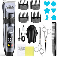 Men's Hair Clippers & Beard Trimmer Grooming Kit All-In-One Professional Haircut Kit For Household, Rechargeable, Corded & Cordless With Led Display For Trimmer Hair And Body Care,Convenient At Home