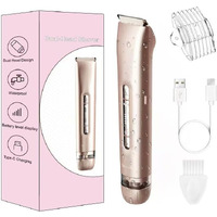 Tangting Phoenix 2-In-1 Electric Shaver & Bikini Trimmer For Women - Painless Electric Razor For Face,Body & Intimate Areas,Cordless Wet/Dry Shaver With Dual Blades,Waterproof For Shower&Travel(Gold)