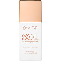 Colourpop Sol Liquid Sun Glow Drops - Buildable Face & Body Bronzer Drops - Glowy Summer Makeup Enriched With Niacinamide & Peptides For Radiant, Healthy-Looking Skin (1.11 Oz)