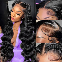 Brofoe 13X6 Lace Front Wigs Human Hair 200 Density Body Wave Hd Lace Front Wigs Human Hair Pre Plucked Natural Color Glueless Wigs For Women 26 Inch