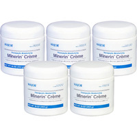 Major Therapeutic Moisturizing Minerin Cr  Me - Body Cream Moisturizer For Dry Skin - Fragrance-Free - 16 Oz. (5 Pack)