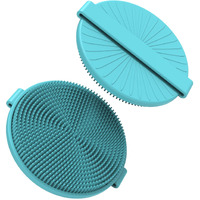Jalopink Silicone Body Scrubber Brush - Gentle Exfoliating And Lather Well - Fast-Drying, Hygienic, Bpa-Free Silicone Body Exfoliator For Sensitive Skin, Men & Women