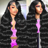 Nollipopco 30 Inch Body Wave Lace Front Wigs Human Hair 200 Density Hd 13X4 Lace Front Wigs Human Hair Pre Plucked Black Wig Human Hair For Black Women