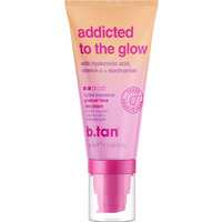 B.Tan Gradual Self Tan Face Lotion | Addicted To The Glow - Daily Faical Tanning Cream For A Sunkissed Dark Bronze, Best Sunless Moisturizer, Hydrating Vitamin C, Travel Size, No Fake Tanner Smell