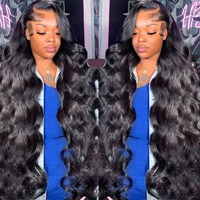 Body Wave Lace Front Wigs Human Hair 200% Density Glueless Hd Transparent 13  4 Lace Frontal Wigs Human Hair Brazilian Virgin Wig For Women Pre Plucked Bleached Knots With Baby Hair(28 Inch)