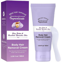 Body Hair Removal Cream With Spatula Applicator, Gentle Painless Hair Removals Cream Kit, Body Hair Removers Creams For Unisex