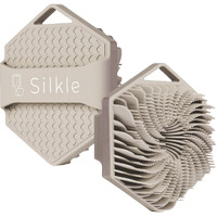 Silkle Silicone Body Scrubber - Exfoliating Bath Brush And Skin Cleanser - Shower Sponge For Gentle Body Scrub And Wash - Silicone Scrubbing Care Tool For A Refreshed And Renewed You - Clay