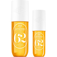 Sol De Janeiro Cheirosa Hair & Body Fragrance Mist Full Size And Travel Size Set - Home And Away Bundle - 8.1 & 3 Fl Oz Duo (Cheirosa 62)