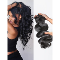 Luvme Invisible Clip In Hair Extensions,Body Wave 24 Inch 2 Pack 220G 14Pcs Human Hair Invisible Clip Ins Hair Extensions Natural Black Hair For Women
