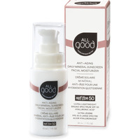 All Good Anti-Aging Daily Mineral Sunscreen Face Moisturizer With Spf 50 Protection | W/Hyaluronic Acid, Niacinamide, Calendula Extract | Hydrating Facial Lotion W/Broad Spectrum Protection - 1Oz