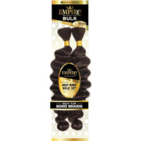 Sensationnel Empire Bulk Braiding - Deep Body Human Hair Braids For Knotless Boho Box Or Curly Loose Wave Styles - 1 Pack (18 Inch, S4/27)