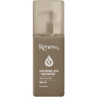 Renew Rx Hyaluronic Acid + Niacinamide Moisturizing Body Oil - Deep Hydration & Skin Care, Skin Perfecting Vegan Skincare, 10 Fl Oz