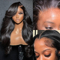 Wowangel 13X6 Skinlike Real Hd Lace Front Wig Human Hair Pre Plucked, 180% Density Body Wave Extremely-Thin Hd Lace Front Wig,Natural Hairline & Invisible Knots Brazilian Remy Hair,22 Inch