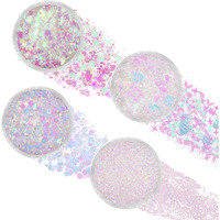 Paminify Mermaid White Face Glitter Gel,10G/Pc 4 Styles Body Glitter For Kids,Mardi Gras Outfits Sparkling Hair Glitter Cheer Makeup Glitters Rave Festival Accessories,40G/1.41 Oz