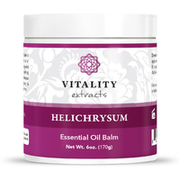 Vitality Extracts Helichrysum Balm - 6Oz, Helichrysum Gymnocephalum, Beeswax, Almond Oil, Ultra-Moisturizing, Skin Healing, Full Body Hydration