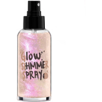Hosaily Body Glitter Spray - Rose Gold Body Shimmer For Face, Hair & Body, Moisturizing Luminizer Glow Illuminator, Quick-Drying Sparkling Glitter Spray Liquid Highlighter Makeup (#08)