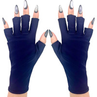 Maniglovz - The Original Upf 50+ Uv Light Protective Nail Gloves | Gel Manicure Gloves And Anti Uv Fingerless Gloves For Women | Can Be Used As Sun Protection Gloves For Driving | Next Level Navy