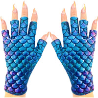 Maniglovz - The Original Upf 50+ Uv/Led Protective Gloves For Gel Manicures, Sun Protection Fingerless Gloves-Shield Skin From The Sun And Nail Lamp- Candy Python