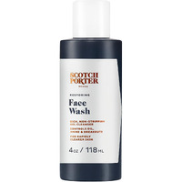 Scotch Porter Restoring Face Wash | Rich, Non-Stripping Gel Cleanser | Formulated With Non-Toxic Ingredients, Free Of Parabens, Sulfates & Silicones | Vegan | 4Oz Bottle