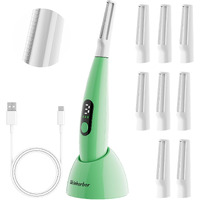 Skinharbor Sonic Dermaplane Razor For Women Face,Womens Facial Exfoliation & Peach Fuzz Hair Removal System,Anti-Aging-3 Speeds-8 Dermaplaning Blades-Rechargeable,Sonic Dermaplaning Tool