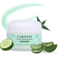 Carmesi Facial Shaving Gel For Women | Prevents Nicks, Cuts, Ingrown Hair & Razor Bumps | Soothes Dry Skin | Pre Shave Balm For Sensitive Skin | 1.76 Oz/50G