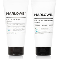 Marlowe. Skin Care Set, No. 122 Facial Scrub 6 Oz & No. 123 Facial Moisturizer 6 Oz With Natural Extracts & Antioxidants, Cleanses, Exfoliates, Hydrates & Soothes