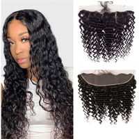 Hd Lace Frontal 13X6 Transparent Ear To Ear Body Wave Frontal Human Hair 100% Unprocessed Virgin Lace Closure Human Hair Pre Plucked With Baby Hair 150% Density 12 Inch