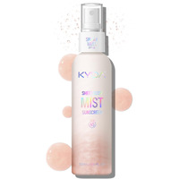 Kyda Sheer Body Sunscreen Mist, Spf 45, Radiant Glow Sunscreen Spray, Infused With Shimmer Body Oil, Ultra-Fine Glowing Mist, Quick Drying, Lightweight Hydrating Spray, Rose, 4.06 Fl Oz