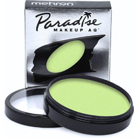 Mehron Makeup Paradise Makeup Aq Pro Size | Stage & Screen Performance, Face & Body Painting, Beauty, Cosplay, And Halloween | Water Activated Face Paint, Body Paint 1.4 Oz (40 G) - Pastel Green