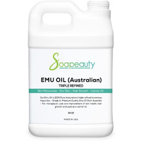 Australian Emu Oil | Triple Refined | 100% Pure & Natural Moisturizer For Skin & Hair Growth, Strengthener For Sensitive Skin, Body Oil | 32 Fl Oz