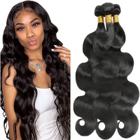 12 14 16 Inch Human Hair Bundles Body Wave Bundles Unprocessed Brazilian Virgin Hair Extensions For Black Women Body Human Hair