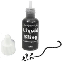Amerikan Body Art Liquid Bling - Jet Black (0.5 Oz)