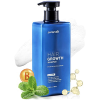 Biotin Hair Growth Shampoo For Men: Root Activator Shampoo Thickening Strengthening & Cleansing - Hair Loss And Thinning Hair With Tea Tree Oil Caffeine, Dht Blocker 13.5 Fl Oz