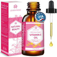 Leven Rose 100% Vitamin E Oil 75,000 Iu Per Oz 100% Natural, Organic, Pure Vitamin E Oil For Skin, Face, Hair, Nails 1Oz
