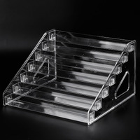 Sutokaka Nail Polish Organizer Clear Acrylic Eyeglasses Display Holder Essential Oil Storage Rack Makeup Stand Tray - 7 Layer
